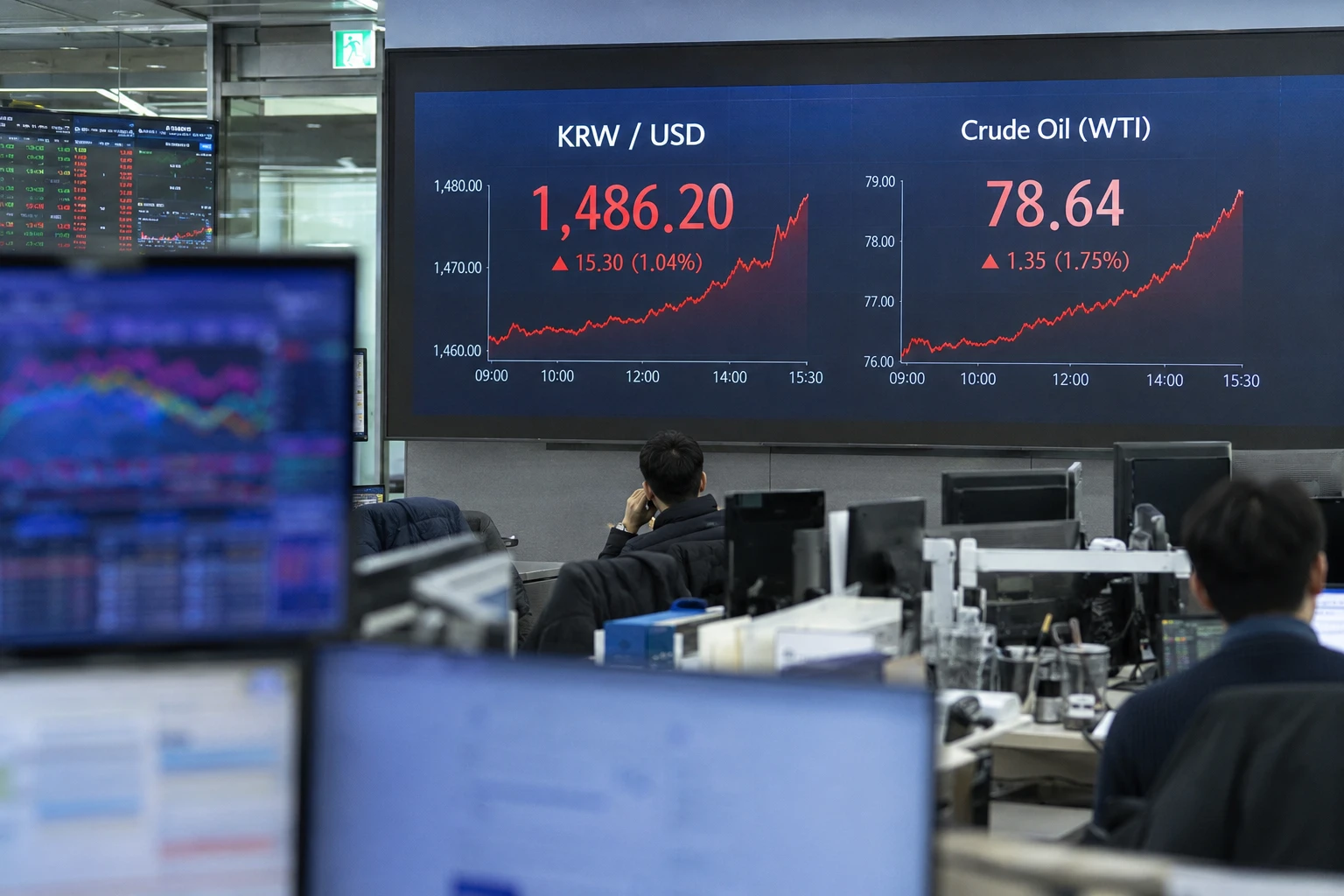 후티 홍해 봉쇄 위협에 원/달러 환율 1,480원대 반등