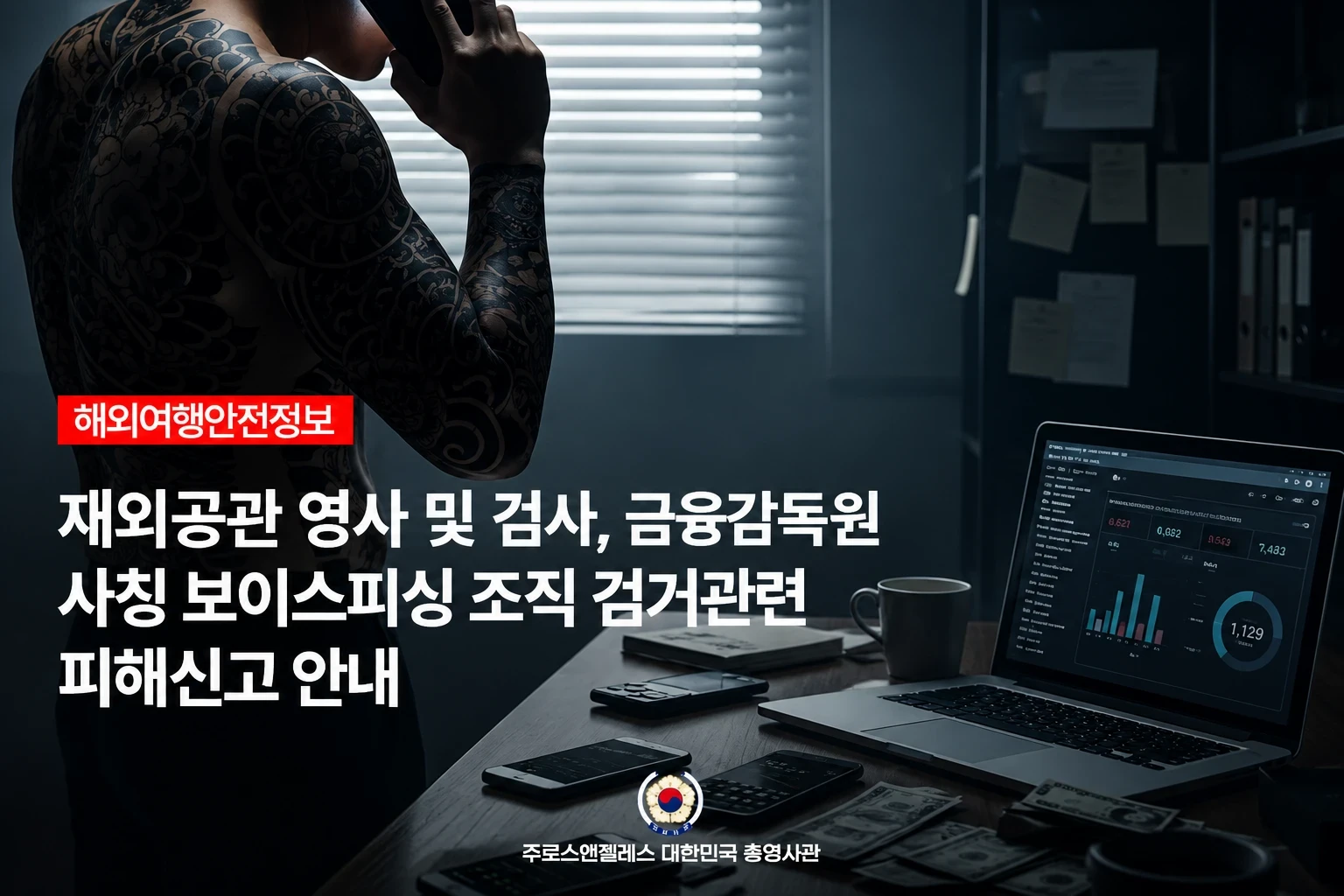 LA총영사관 영사부터 검사까지 사칭 보이스피싱 일당 검거!
