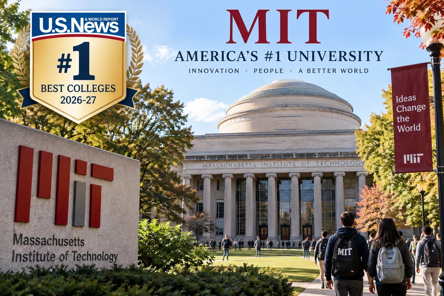 MIT, 2026-27 미국 대학 순위 1위