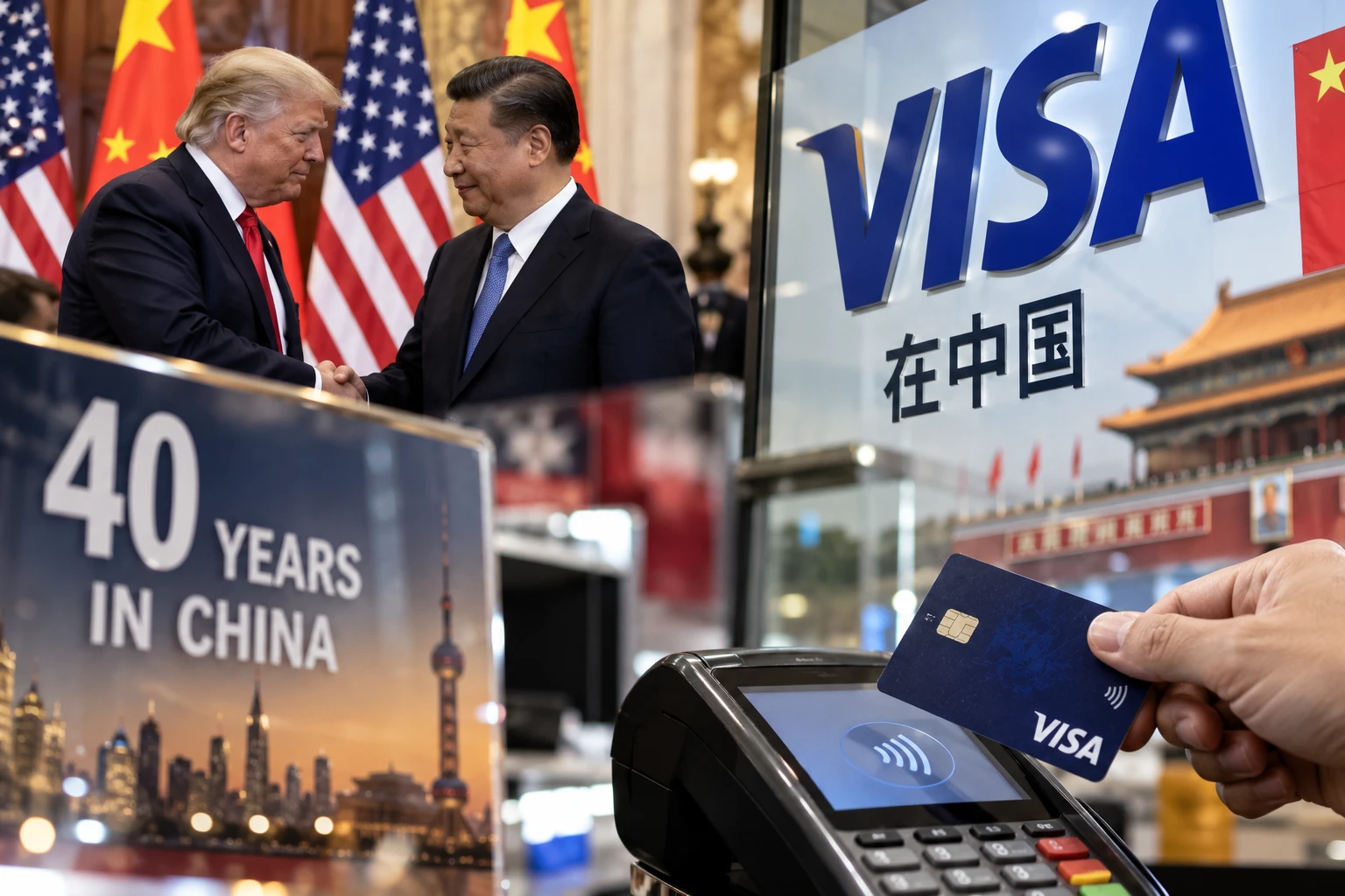 VISA, 40년 만에 중국 은행카드 사업 승인 받아
