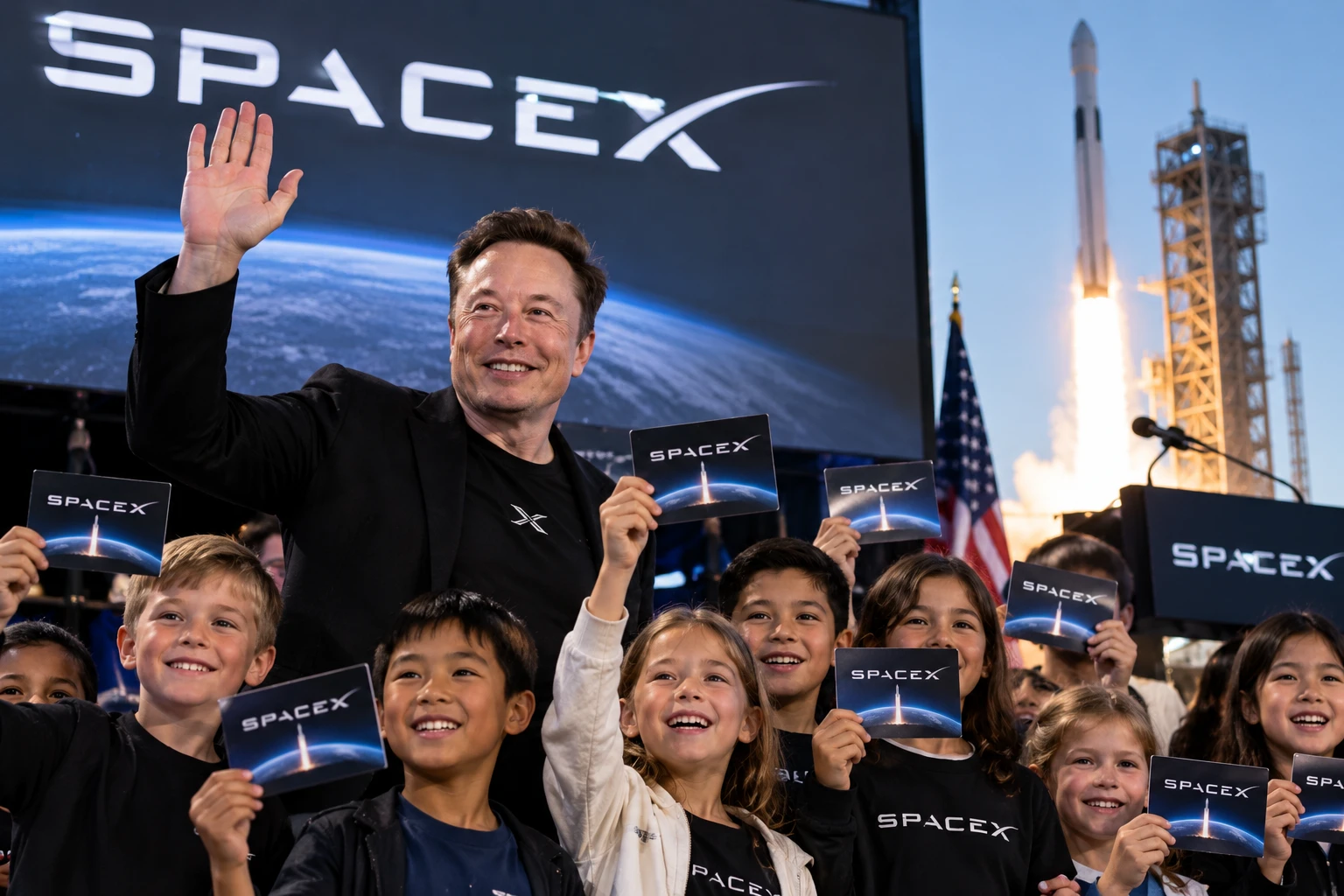 모든 미국 아이들, SpaceX 주식 받는다
