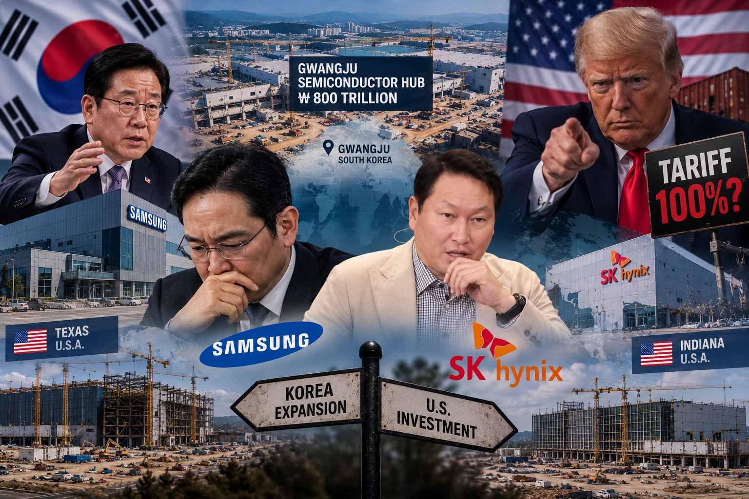 블룸버그 "한국 호남 반도체 허브, 트럼프 분노 자초"