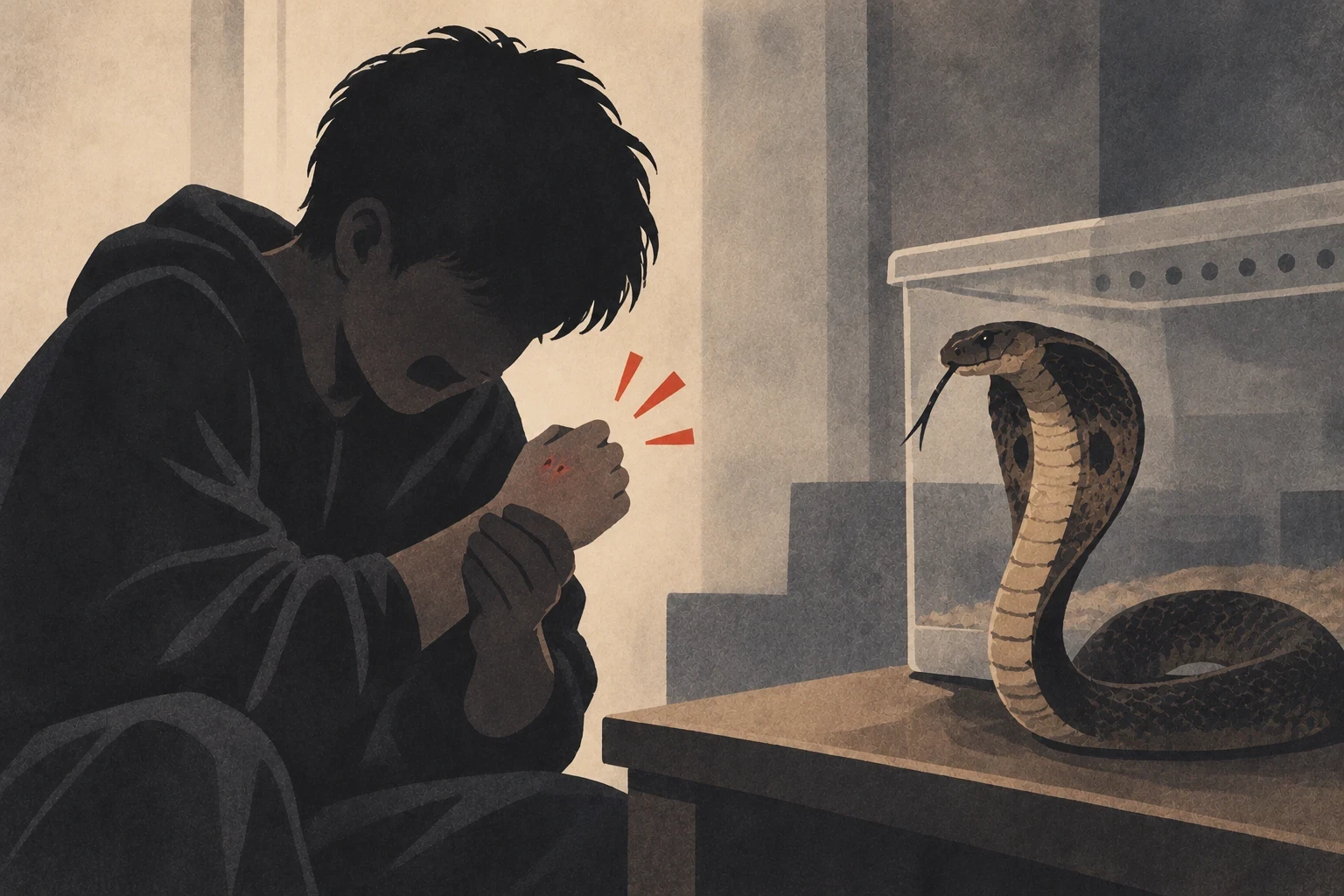 청주 중학생, 코브라 불법 거래하려다 물려 경찰 적발