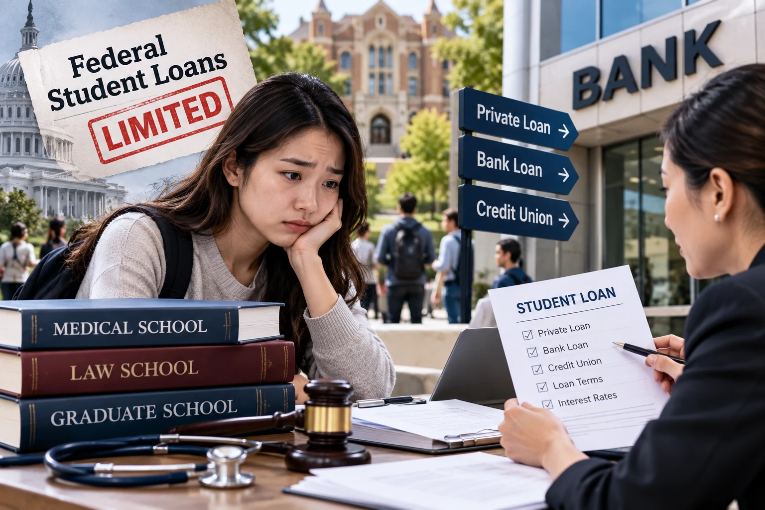 연방 학자금 대출 줄자…은행 문 두드리는 학생들